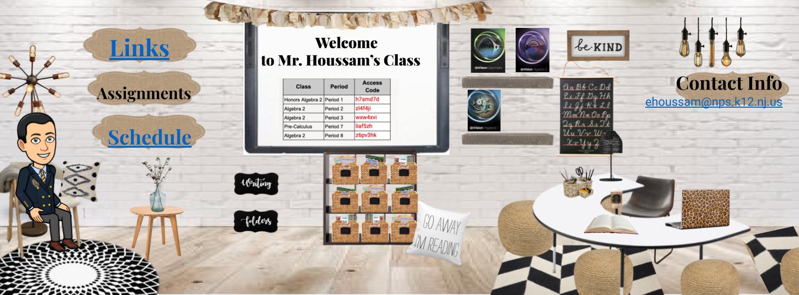 Bitmoji Classroom Mr. Houssam Room 305