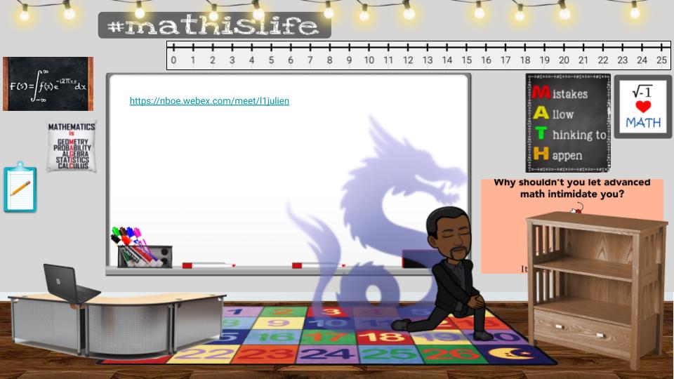 Mr Julien's Bitmoji Classroom